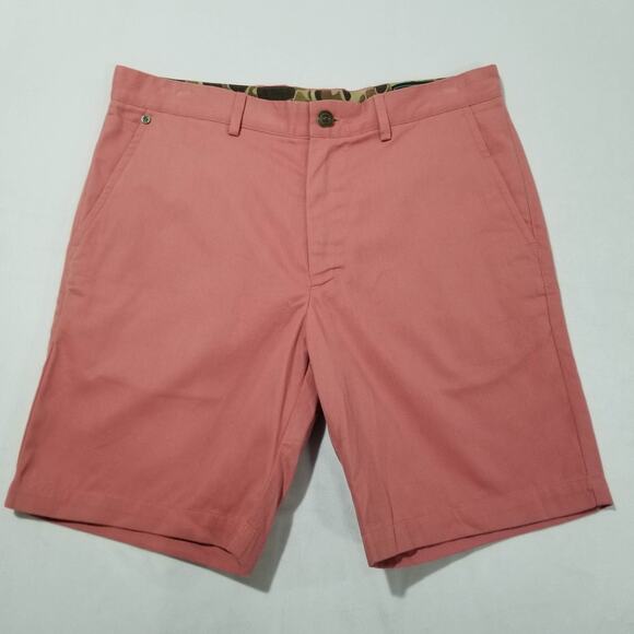 Ball And Buck Shorts Mens 32 The 6 Point Short Pink Chino Hunting Shooting USA - Picture 8 of 8